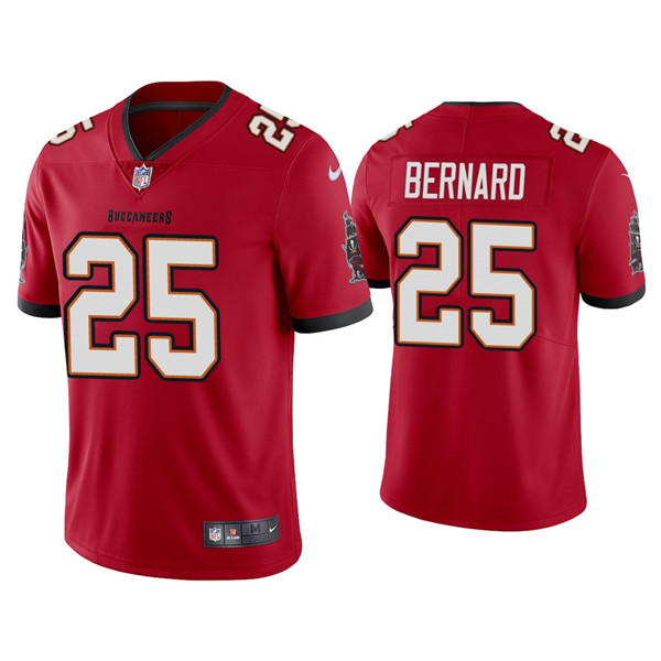 Men's Tampa Bay Buccaneers #25 Giovani Bernard Red Vapor Untouchable Limited Stitched Jersey Men's Tampa Bay Buccaneers #25 Giovani Bernard Red Vapor Untouchable Limited Stitched Jersey